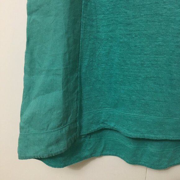 Love Linen 100% Linen Teal A-line Tank Top - Picture 6 of 15